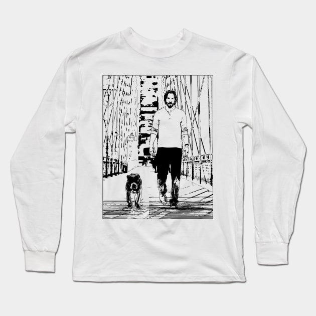 John Wick (Bridge) Long Sleeve T-Shirt by amon_tees